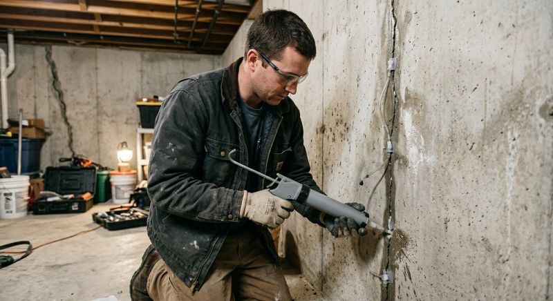 Basement Crack Repair in Natick, MA