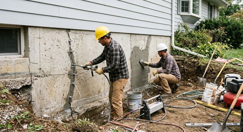 Basement Foundation Repair in Brookline, MA