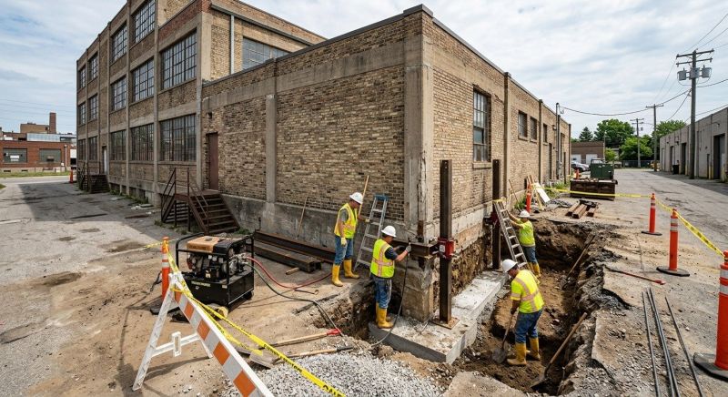 Building Foundation Repair in Holbrook, MA