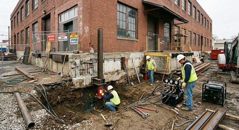 Building Foundation Repair in Quincy, MA