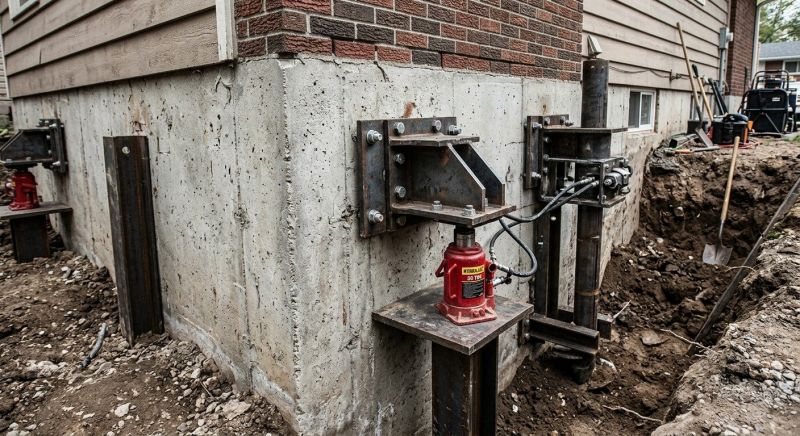 Concrete Foundation Leveling in Newton Center, MA