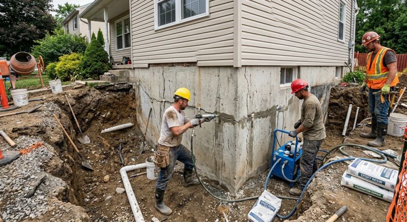 Concrete Foundation Repair in Natick, MA