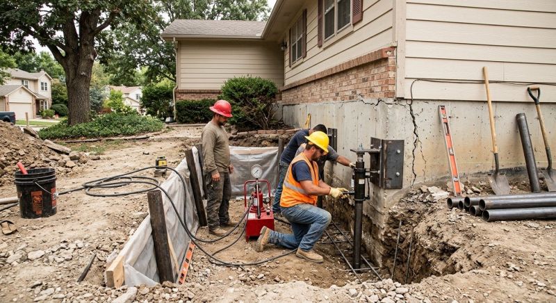 Cracked Foundation Repair in Attleboro, MA