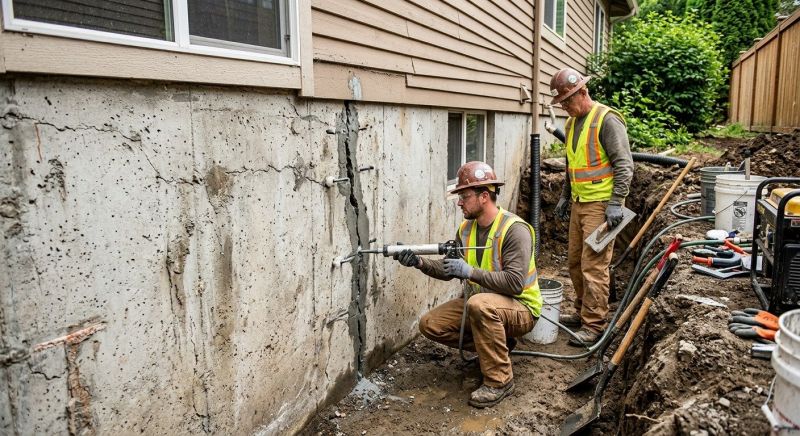 Cracked Foundation Repair in Grafton, MA