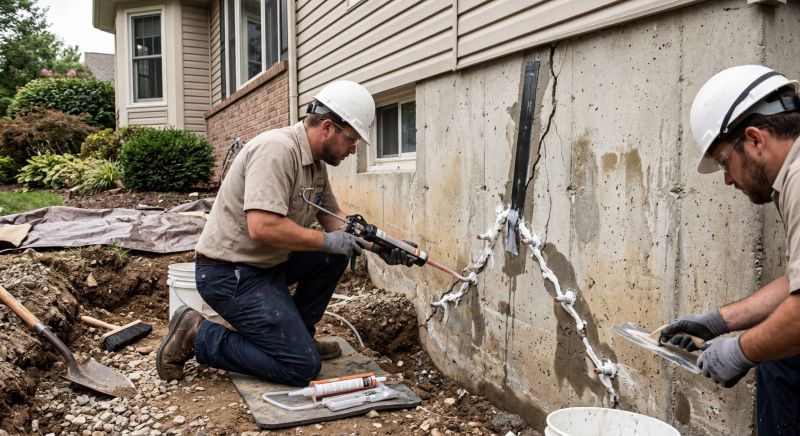 Cracked Foundation Repair in Grafton, MA