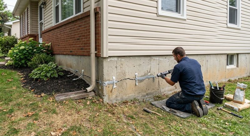 Cracked Foundation Repair in Grafton, MA