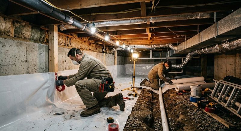 Crawl Space Leveling in Natick, MA