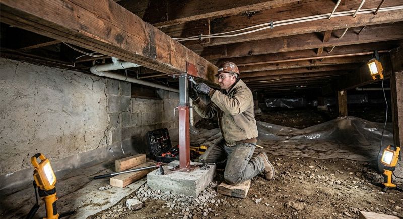Crawlspace Foundation Repair in Walpole, MA