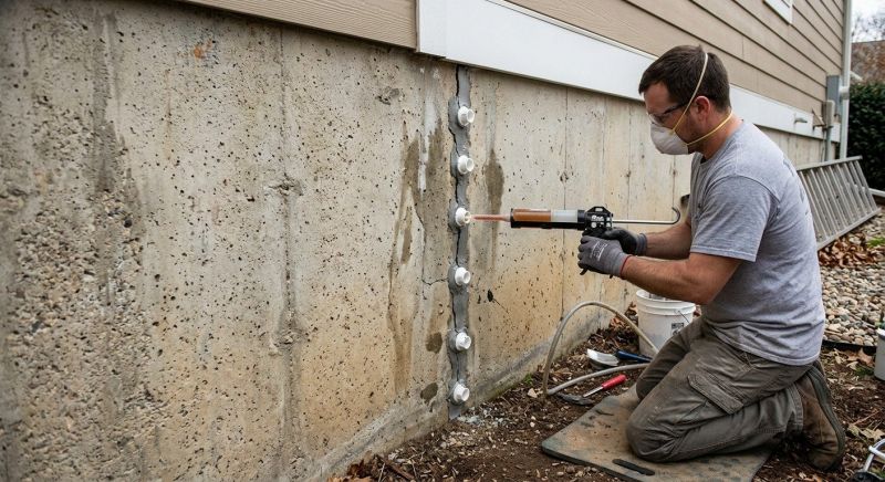 Foundation Crack Repair in Grafton, MA