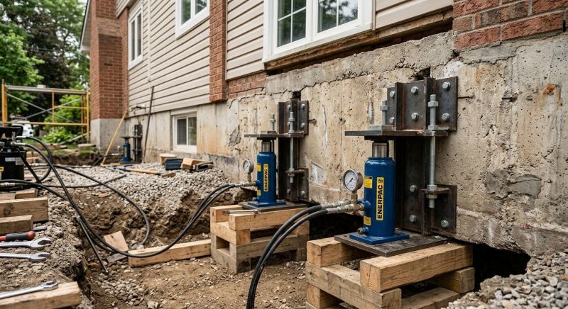 Foundation Jacking in Dedham, MA