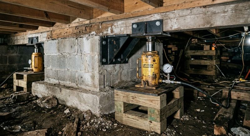Foundation Jacking in Everett, MA