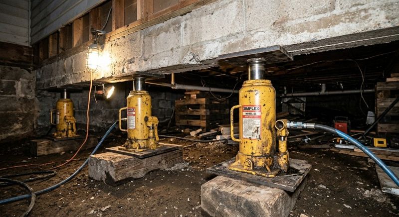 Foundation Jacking in Holbrook, MA