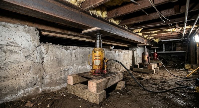 Foundation Jacking in Jamaica Plain, MA