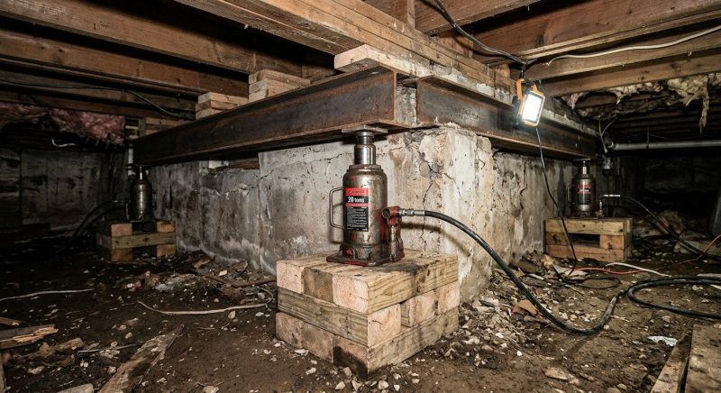 Foundation Jacking in Lincoln, MA