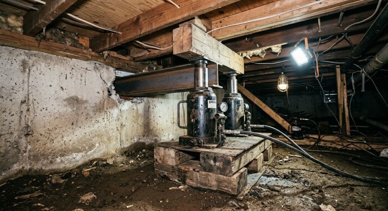 Foundation Jacking in Lincoln, MA