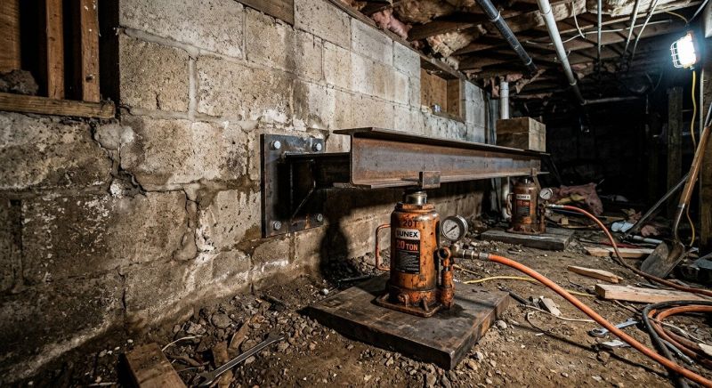 Foundation Jacking in Tewksbury, MA