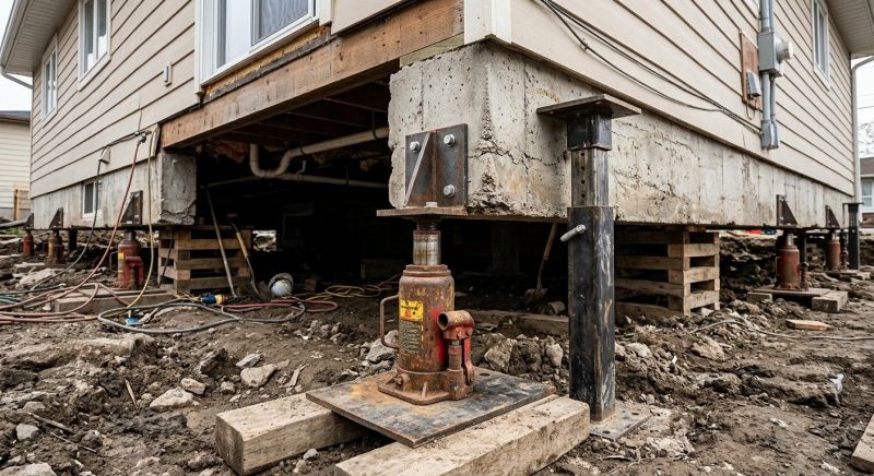 Foundation Lifting in Acton, MA