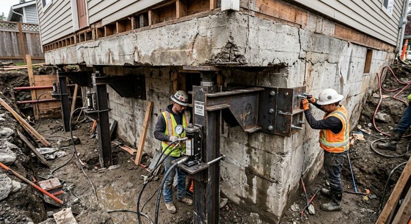 Foundation Lifting in Chelsea, MA