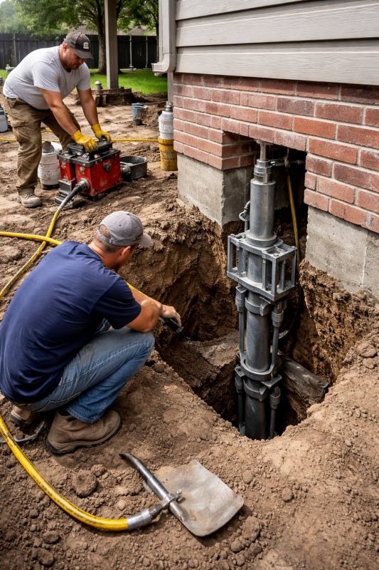 Foundation Pier Repair in Natick, MA