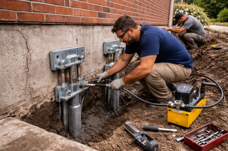 Foundation Pier Repair in Natick, MA