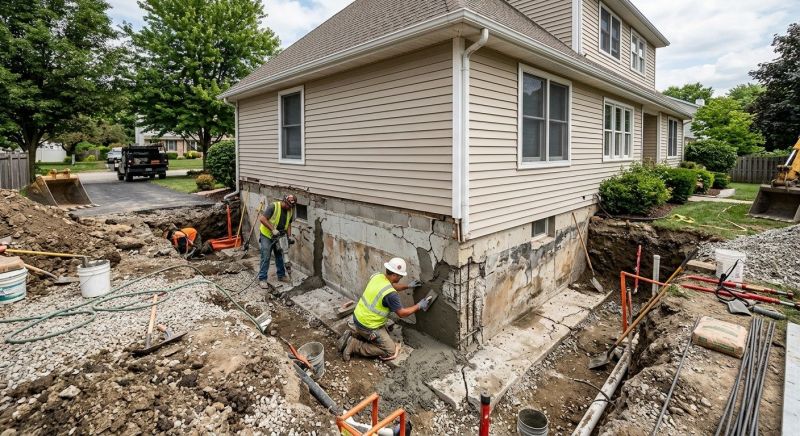 Foundation Restoration in Natick, MA