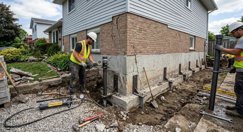 Foundation Stabilizing in Stow, MA