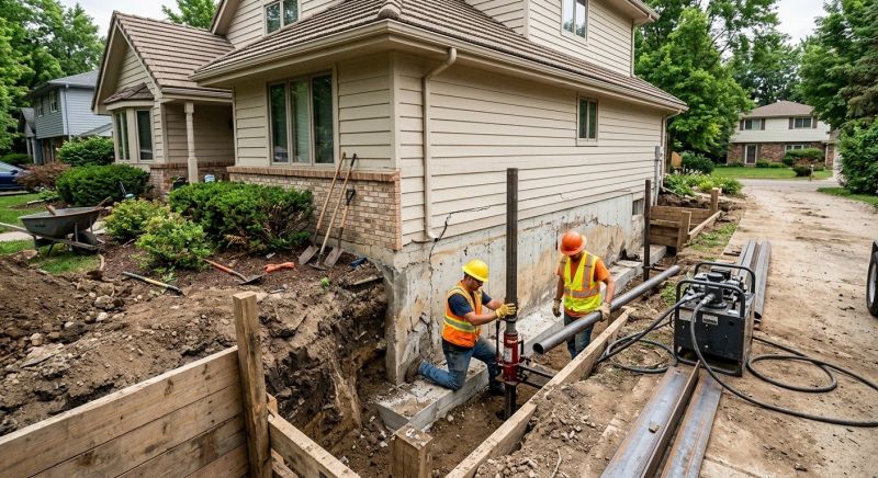 House Foundation Repair in Marlborough, MA