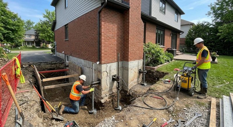House Underpinning in Natick, MA