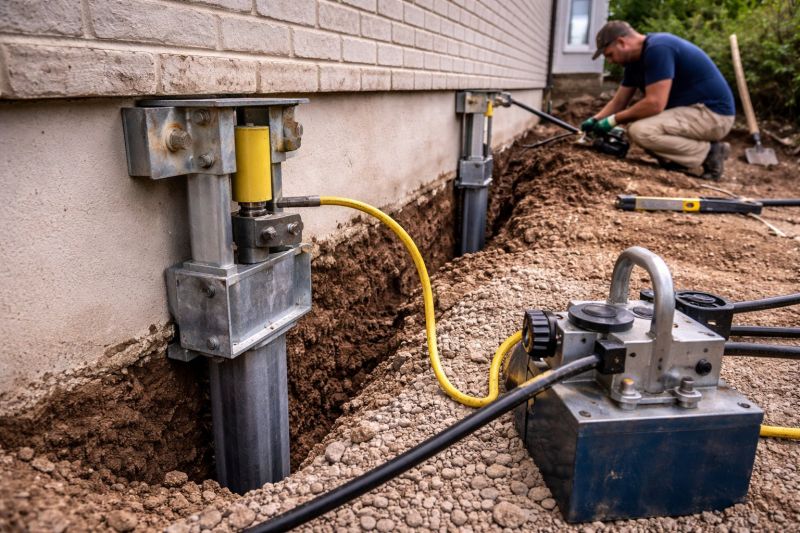 Sinking Foundation Repair in Hyde Park, MA