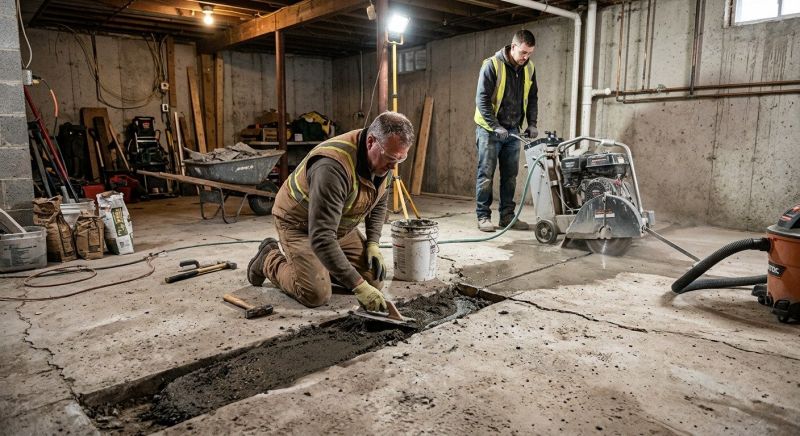 Slab Foundation Repair in Natick, MA