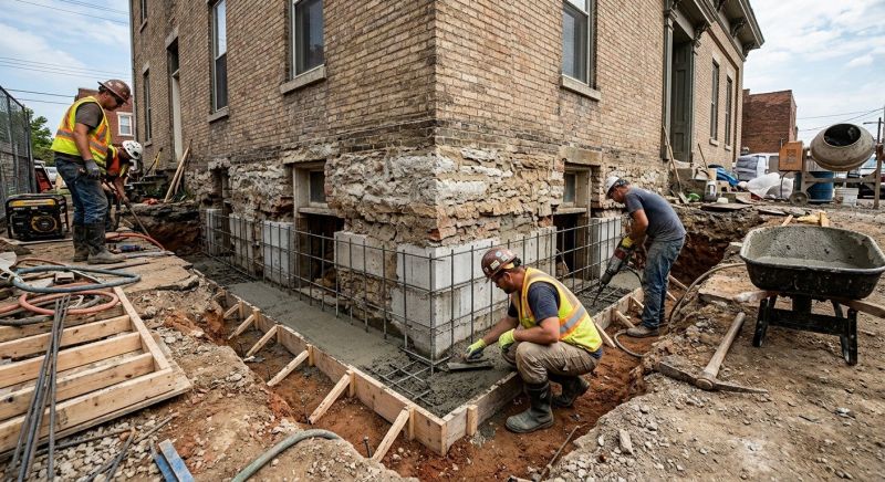 Underpinning Repair in Natick, MA